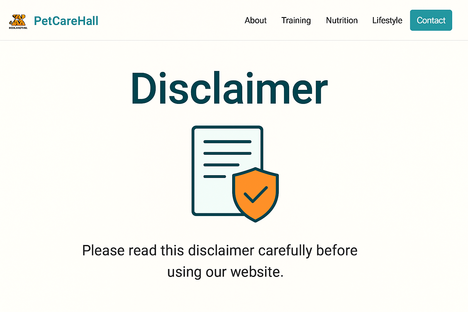 Disclaimer – For Educational Use Only